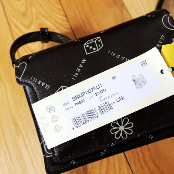 BNWT AW22 MARNI LOGO PRINTED TRUNK BAG - Picture 3 of 6